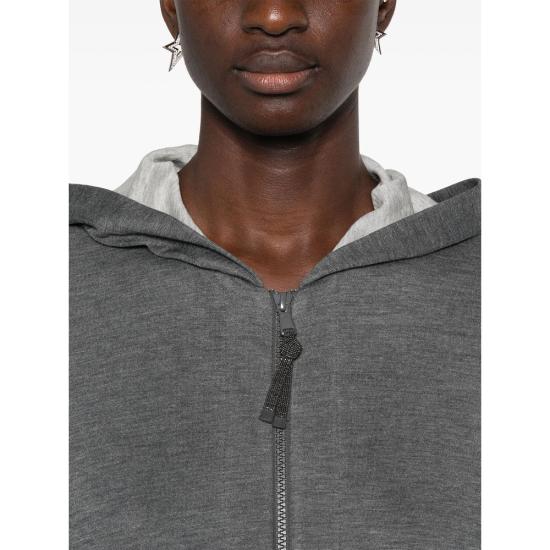 26FW 브루넬로 쿠치넬리 후드 스웨트셔츠 MP828SB806 C572 GREY - BRUNELLO CUCINELLI