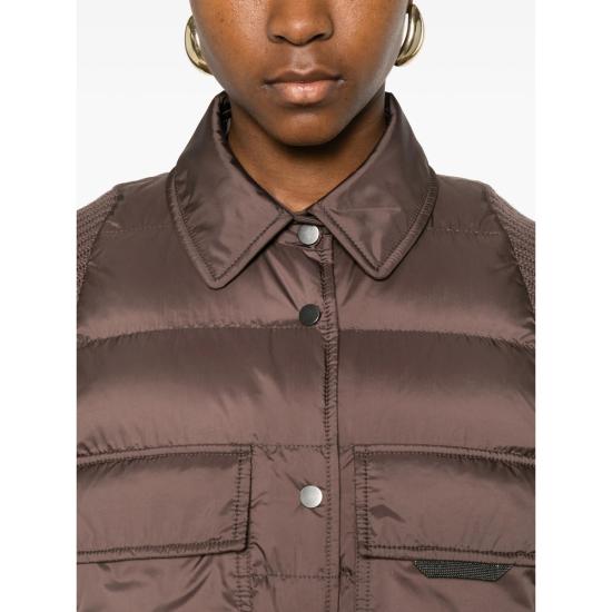 26FW 브루넬로 쿠치넬리 나일론 다운 재킷 MD5987696P C092 BROWN - BRUNELLO CUCINELLI