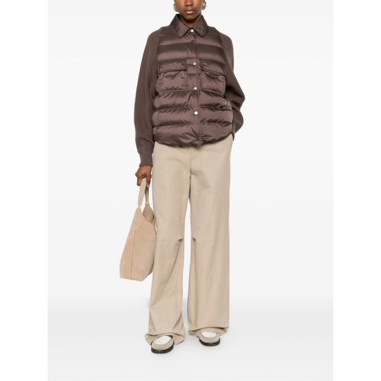 26FW 브루넬로 쿠치넬리 나일론 다운 재킷 MD5987696P C092 BROWN - BRUNELLO CUCINELLI