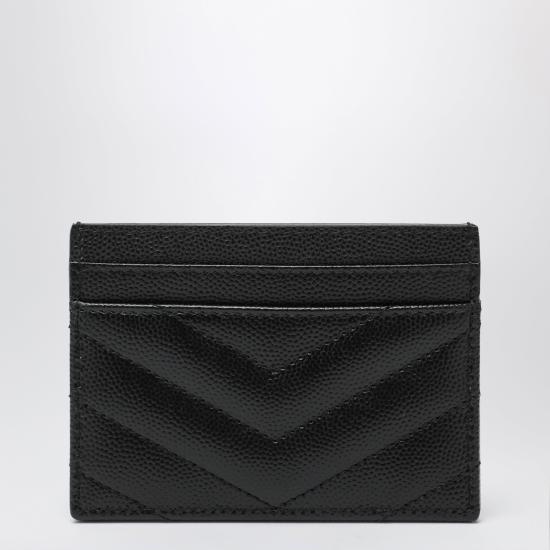 26SS 생로랑 카산드라 마틀라세 카드 케이스 423291BOW01 Black - SAINT LAURENT