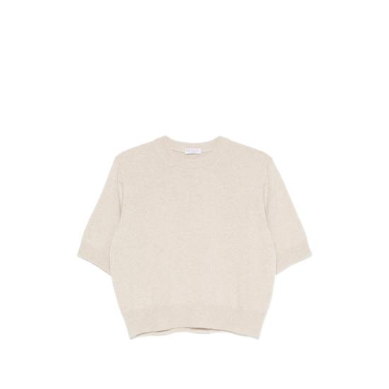 26FW 브루넬로 쿠치넬리 반팔 티셔츠 M12744400P C9731 NEUTRALS