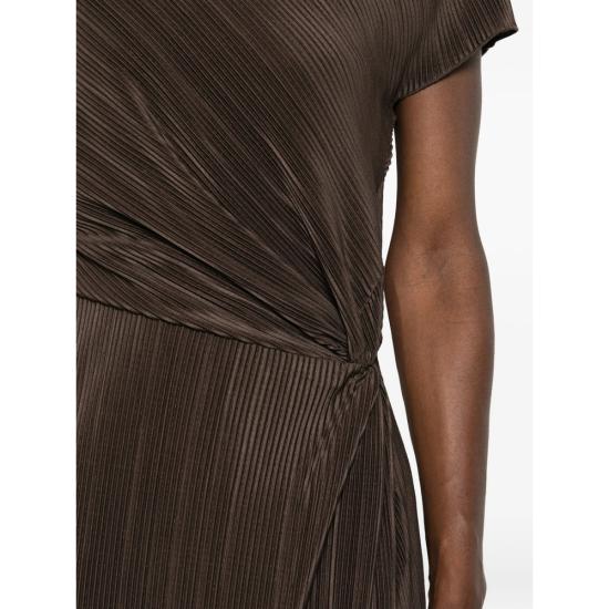 26SS 빈스 미디 원피스 V173184943 712 BROWN - VINCE