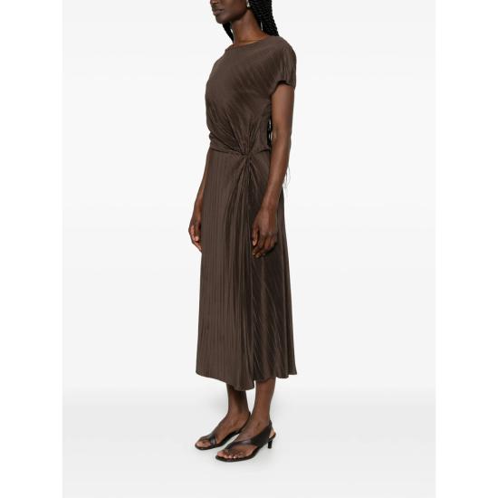 26SS 빈스 미디 원피스 V173184943 712 BROWN - VINCE