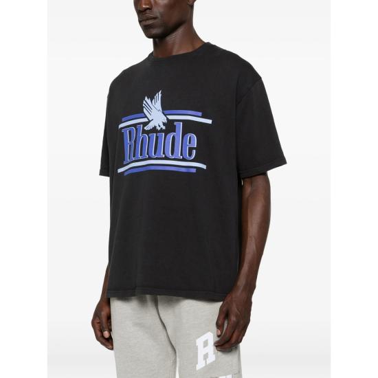 26SS 루드 반팔 티셔츠 RHSS26TT01012 6183 BLACK - RHUDE