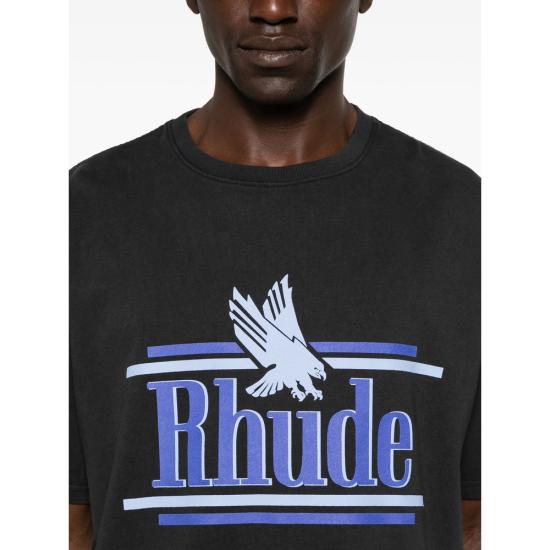 26SS 루드 반팔 티셔츠 RHSS26TT01012 6183 BLACK - RHUDE