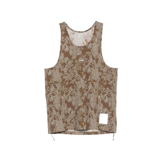 26SS 새티스파이 민소매 티셔츠 11146 59F01 CAMO BROWN NEUTRALS