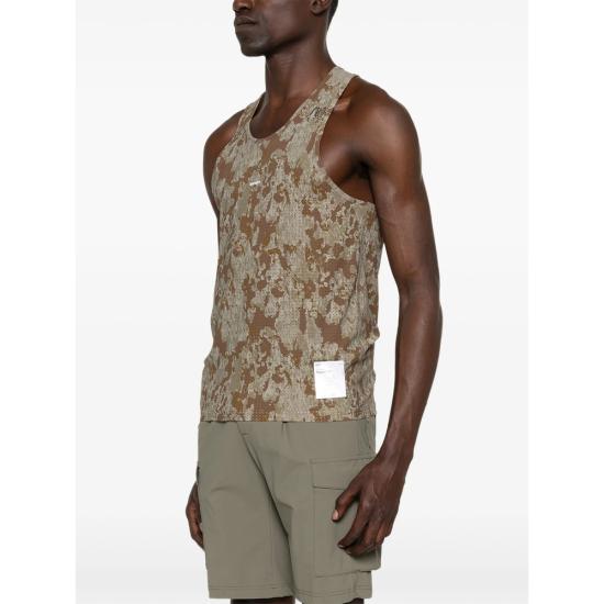 26SS 새티스파이 민소매 티셔츠 11146 59F01 CAMO BROWN NEUTRALS - SATISFY