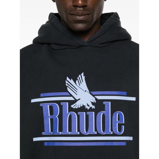 26SS 루드 후드 티셔츠 RHSS26HO01012 6194 BLACK - RHUDE