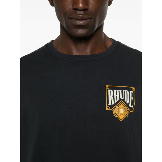 26SS 루드 반팔 티셔츠 RHSS26TT02012 6185 BLACK - RHUDE