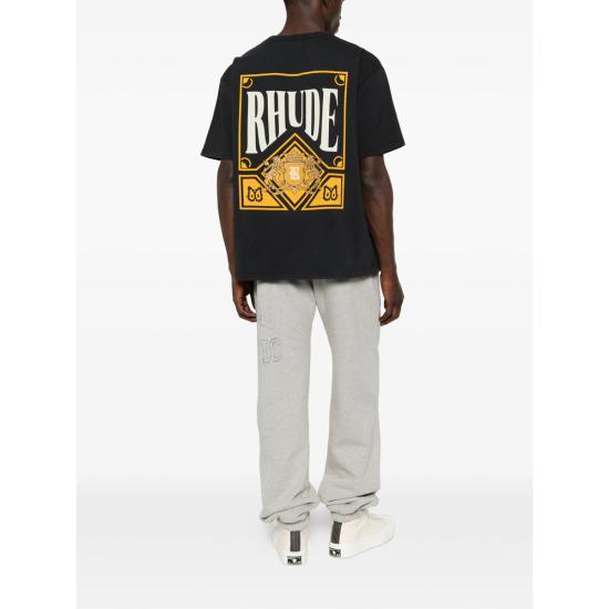 26SS 루드 반팔 티셔츠 RHSS26TT02012 6185 BLACK - RHUDE