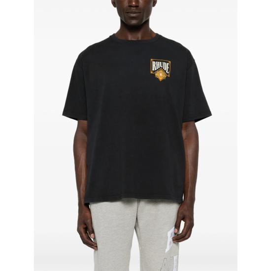 26SS 루드 반팔 티셔츠 RHSS26TT02012 6185 BLACK - RHUDE