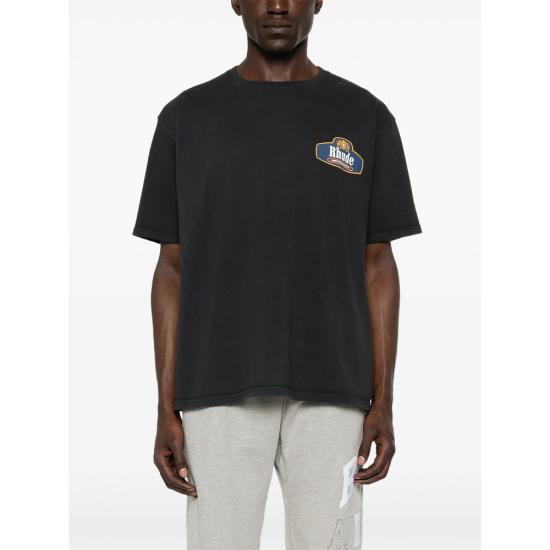 26SS 루드 반팔 티셔츠 RHSS26TT04012 6189 BLACK - RHUDE