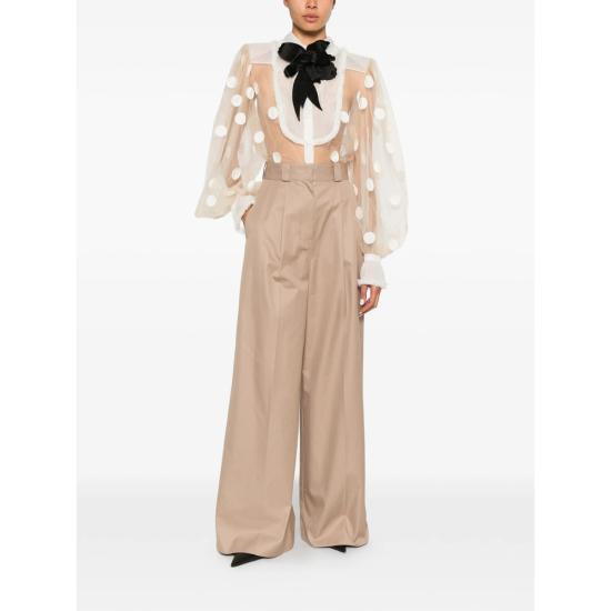 26SS 발렌티노 가라바니 블라우스 8B0AB8C51ED P79 NEUTRALS WHITE - VALENTINO GARAVANI