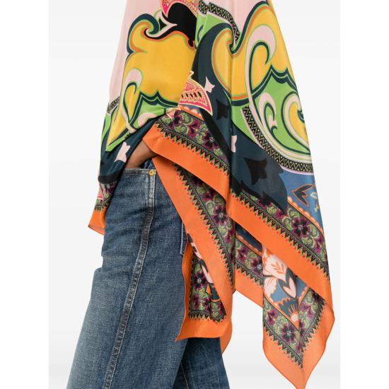 26SS 에트로 케이프 AKI79 WRJA0027 X0870 PINK YELLOW - ETRO