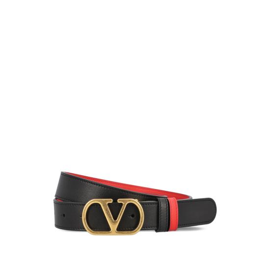 26SS 발렌티노 가라바니 레귤러 벨트 8W0T0SQ3IYR 0SM BLACK RED