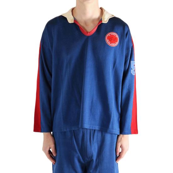 26SS 보디 긴팔 티셔츠 MRS26CS002 BLUE BLUE RED - BODE