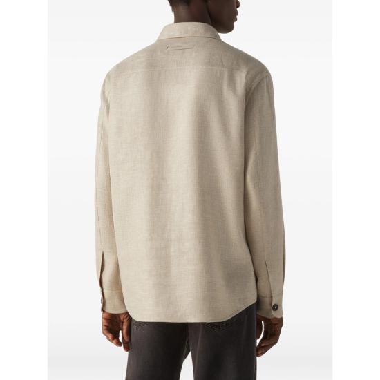 26SS 에르메네질도제냐 긴팔 셔츠 RUHV75A3 SOT52 N03G NEUTRALS - ERMENEGILDO ZEGNA