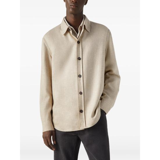 26SS 에르메네질도제냐 긴팔 셔츠 RUHV75A3 SOT52 N03G NEUTRALS - ERMENEGILDO ZEGNA