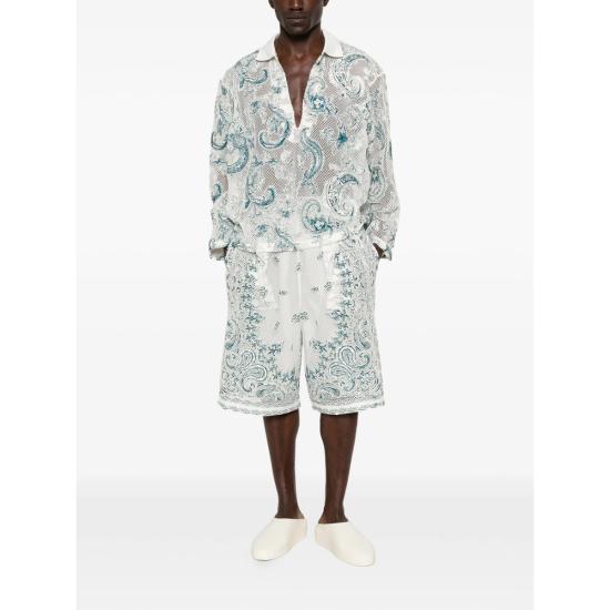 26SS 타크 숏팬츠 PT041 WHITE WHITE BLUE - TAAKK