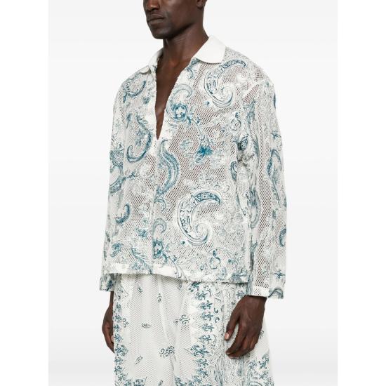 26SS 타크 긴팔 셔츠 JR139 WHITE WHITE BLUE - TAAKK