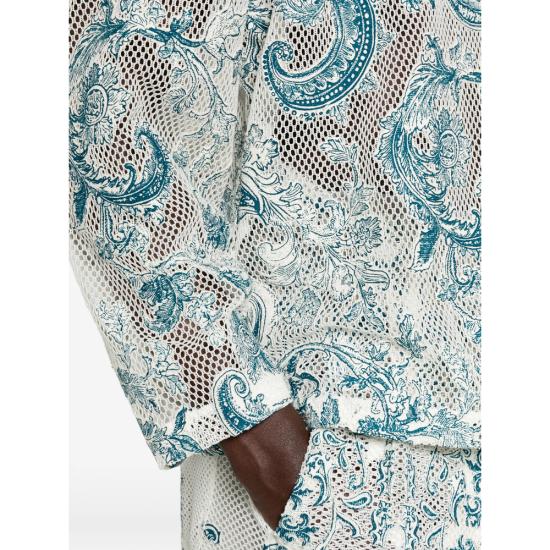 26SS 타크 긴팔 셔츠 JR139 WHITE WHITE BLUE - TAAKK