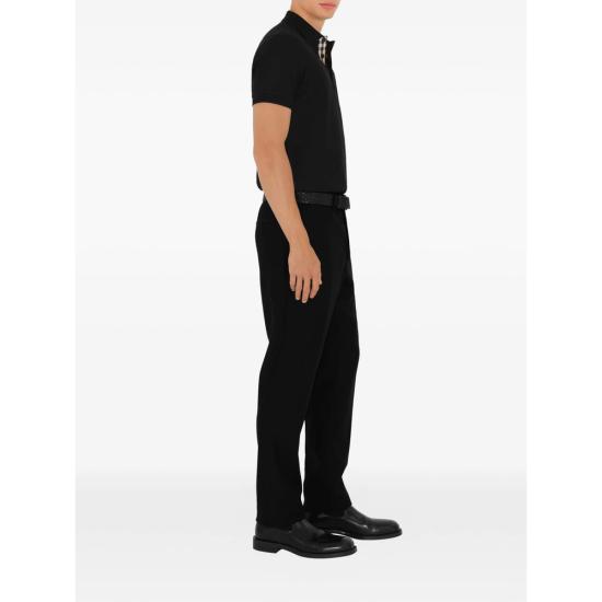 26SS 버버리 코튼 폴로셔츠 8126917 EDDIE EKD A1189 BLACK - BURBERRY