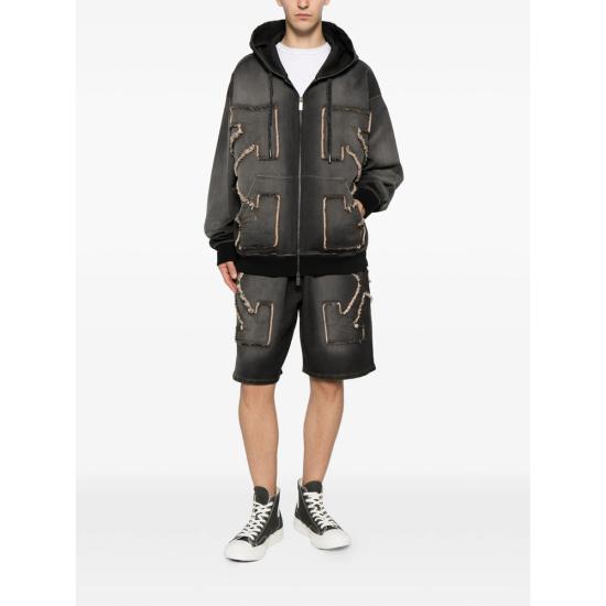 26SS 오프화이트 숏팬츠 44MCI013S26 D001 009 GREY - OFF WHITE