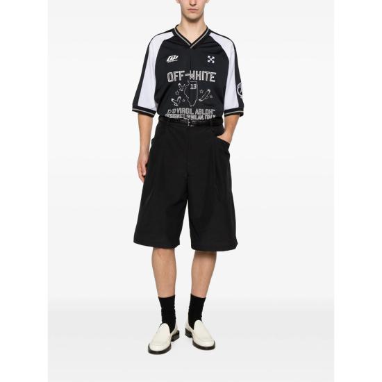 26SS 오프화이트 반팔 티셔츠 44MAD013S26 J001 001 BLACK - OFF WHITE