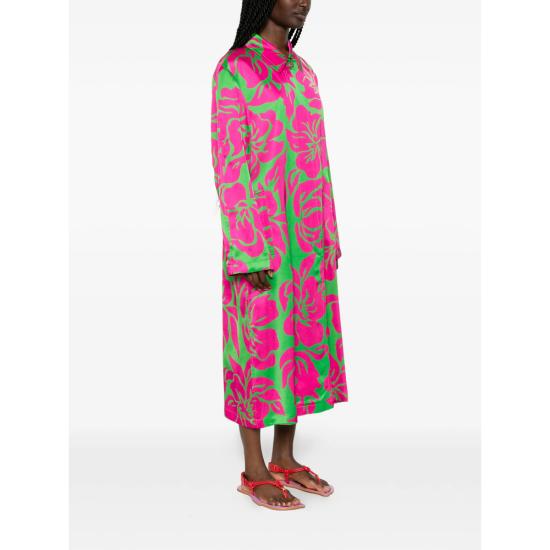 26SS 드리스 반 노튼 코트 3189 010202 604 PINK GREEN - DRIES VAN NOTEN
