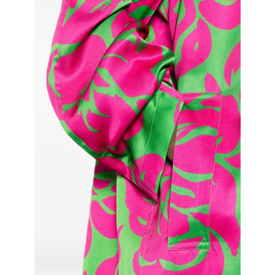 26SS 드리스 반 노튼 코트 3189 010202 604 PINK GREEN - DRIES VAN NOTEN