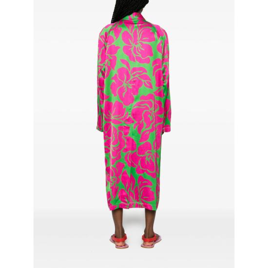 26SS 드리스 반 노튼 코트 3189 010202 604 PINK GREEN - DRIES VAN NOTEN