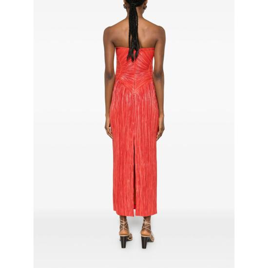 26SS 컬트 가이아 롱 원피스 DR33663PE3132 ASHIKA CANYO RED - CULT GAIA