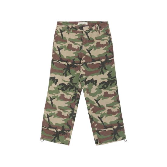 26SS 스테이 휴먼 온 어스 스트레이트 팬츠 S26 300 CAMO GREEN NEUTRALS