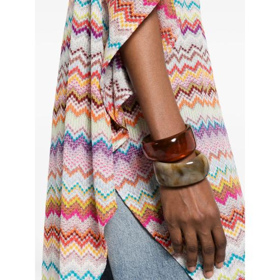 26SS 미소니 케이프 POQ4VMDA592 0001 PINK PURPLE - MISSONI