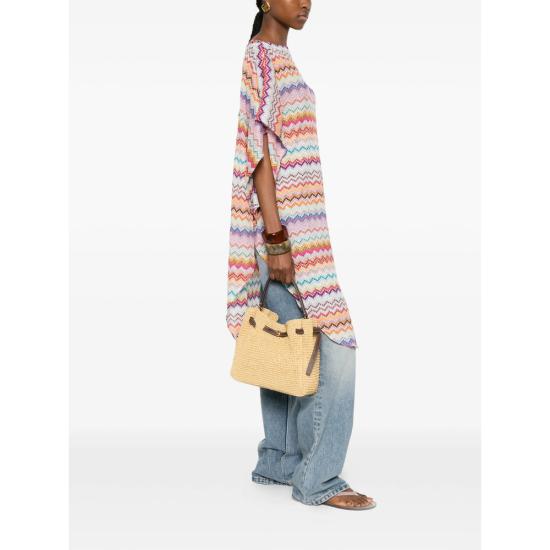 26SS 미소니 케이프 POQ4VMDA592 0001 PINK PURPLE - MISSONI