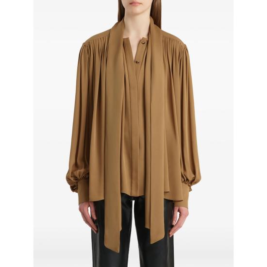 26SS 케이트 블라우스 2460338 W338 980 BROWN - KHAITE