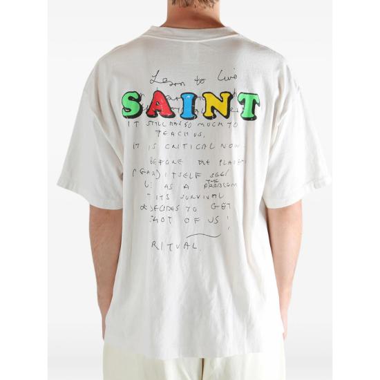 26SS 세인트 미카엘 반팔 티셔츠 0000 C04 WHITE NEUTRALS - SAINT MXXXXXX