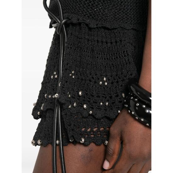 26SS 이자벨마랑 숏 스커트 D2L13I SH0323FA 01BK BLACK - ISABEL MARANT