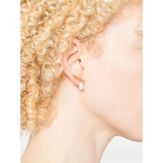 26SS 비비안웨스트우드 이어링 6201037E 02R313 R313 GOLD WHITE - VIVIENNE WESTWOOD