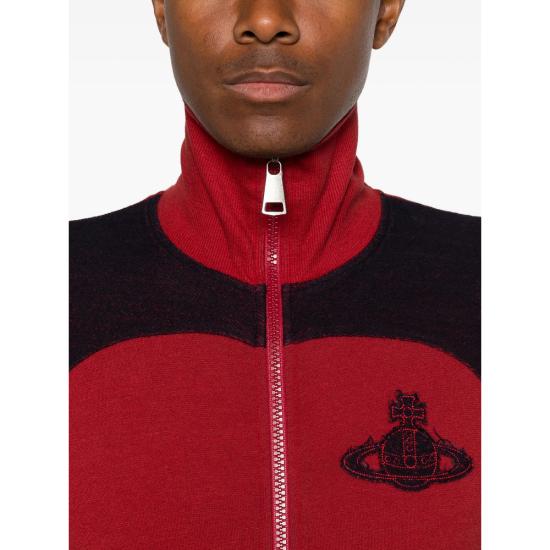 26SS 비비안웨스트우드 집업 니트 3I010016 J00B2 O102 RED - VIVIENNE WESTWOOD