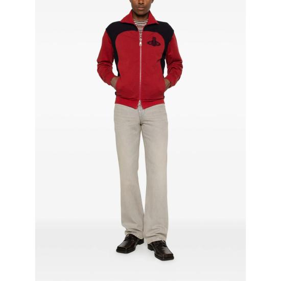 26SS 비비안웨스트우드 집업 니트 3I010016 J00B2 O102 RED - VIVIENNE WESTWOOD