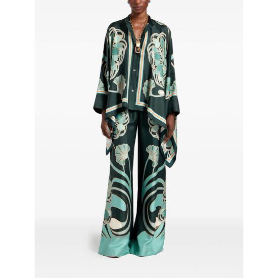 26SS 라 더블제이 튜닉 SHI0059 SIL001BTU0 GR03 GREEN BLUE - LA DOUBLEJ