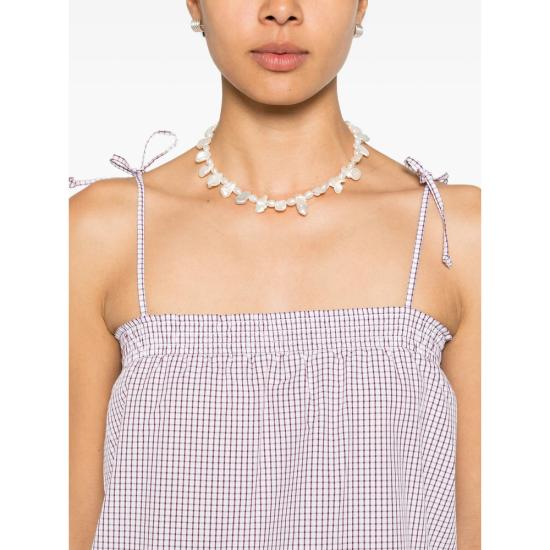 26SS 아페쎄 블라우스 COHNH F07061 CAE WHITE BROWN - A.P.C.