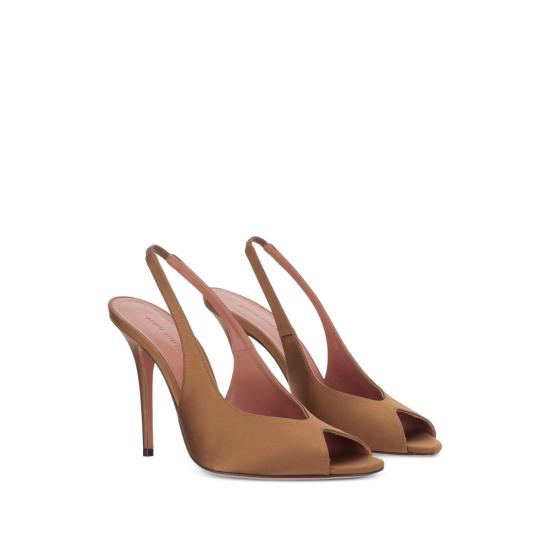 26SS 아미나 무아디 부츠 KRISTINA SLING 105 MOCHA BROWN - AMINA MUADDI