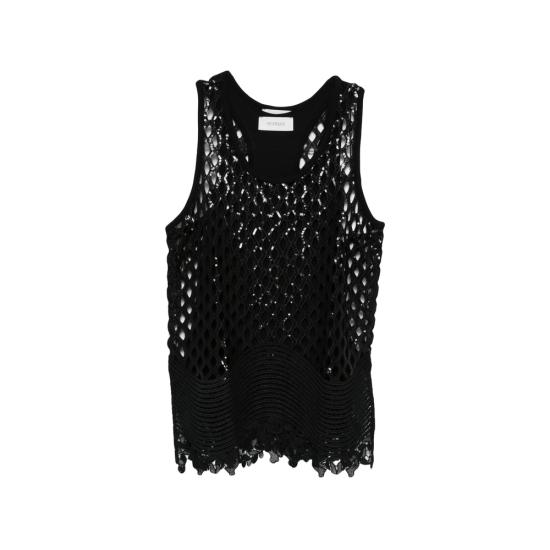 26SS 스포트막스 민소매 티셔츠 SPXAQUILE 246 004 BLACK