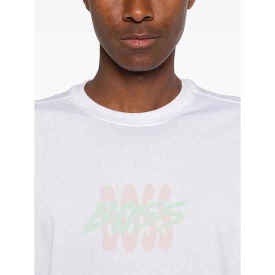 26SS 보스 반팔 티셔츠 50561850 100 WHITE - BOSS