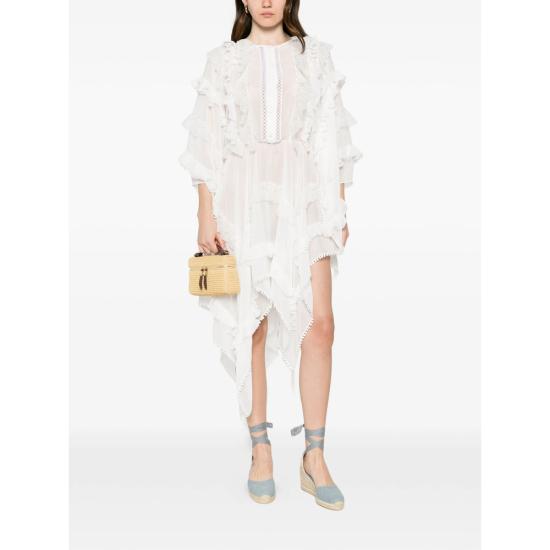 26SS 레 피유 드 에바 숏 원피스 09R10W9077 G000 1000 WHITE - LES FILLES D'EVA