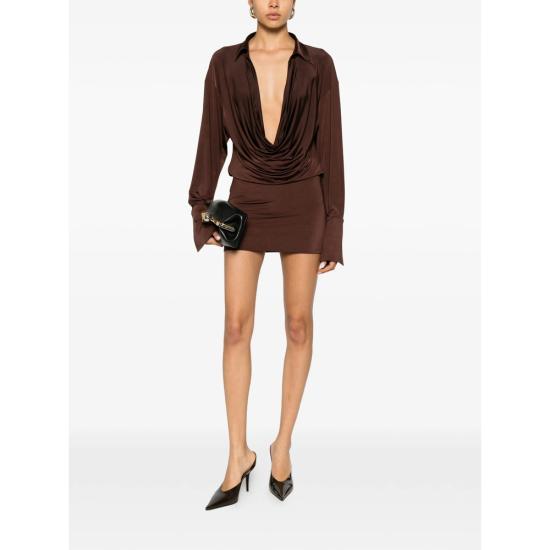 26SS 안다마네 원피스 TM190107B TJP142 DKBRO BROWN - ANDAMANE