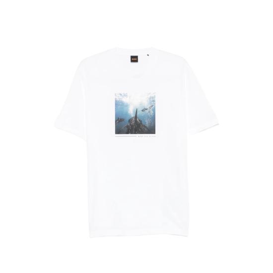 26SS 보스 반팔 티셔츠 50561861 101 WHITE