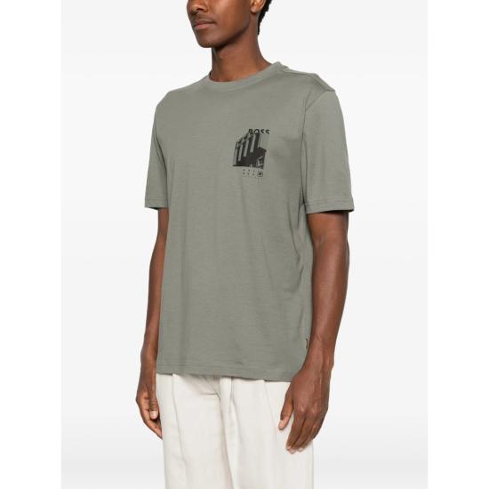 26SS 보스 반팔 티셔츠 50561853 076 GREY - BOSS